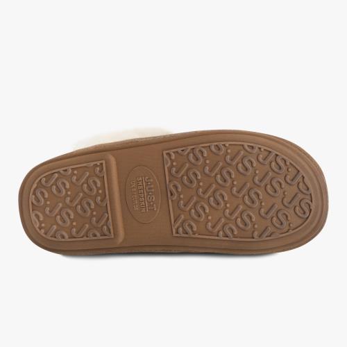 Ladies Duchess Sheepskin Slipper Chestnut Extra Image 5